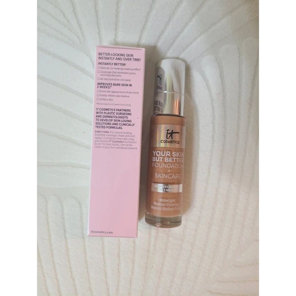 New IT Cosmetics Your Skin But Better Foundation "Medium Tan 44" NEW! 1 oz.. - Picture 6 of 7